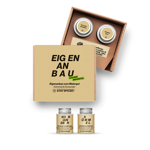 Maiergut Koriander und Kümmel | Gewürze Set | 2er Geschenkbox - STAY SPICED ! - 59043x