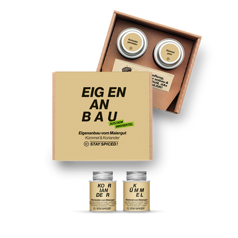 Maiergut Koriander und Kümmel | Gewürze Set | 2er Geschenkbox