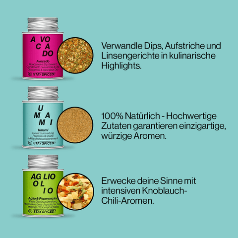 BESTSELLER | Gewürze BUNDLE | 6 Gewürze im Vorteilsset - STAY SPICED ! - 59514x