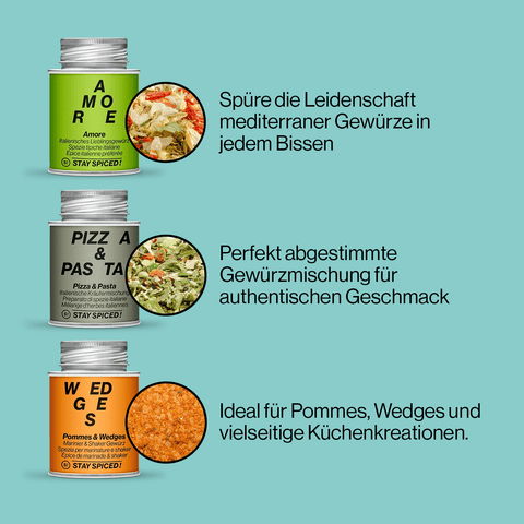 BESTSELLER | Gewürze BUNDLE | 6 Gewürze im Vorteilsset - STAY SPICED ! - 59514x