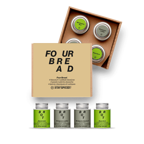 FOUR BREAD | Gewürze Set | 4er Geschenkbox - STAY SPICED ! - 59022x