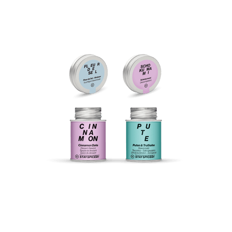 SWEET & SALTY | Gewürze Set | 4 Gewürze im Jutebeutel - STAY SPICED ! - 91060x