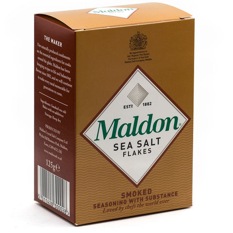 Maldon Sea Salt Flakes - geräuchert 125g Karton - STAY SPICED ! - 54112x