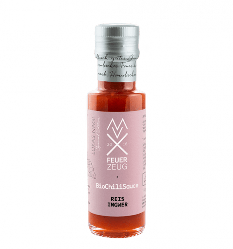 Bio-Chilisauce - Reis-Ingwer - Mühlviertler Feuerzeug - STAY SPICED ! - 80223x