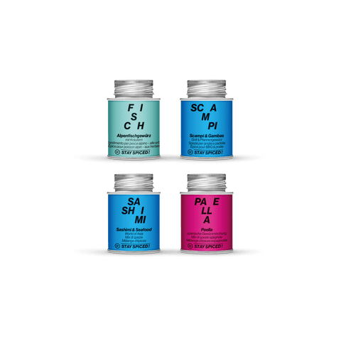 PETRI HEIL | Gewürze Set | 4er Geschenkbox - STAY SPICED ! - 59020x