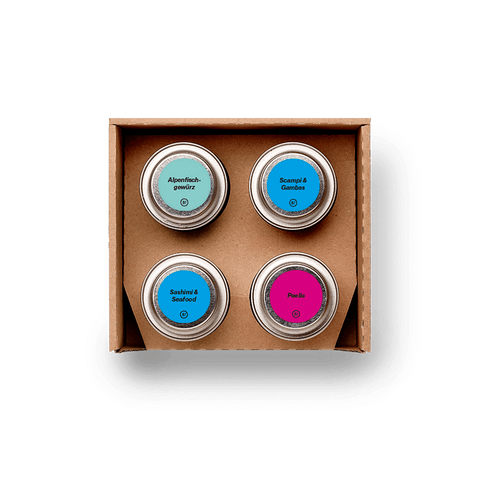 PETRI HEIL | Gewürze Set | 4er Geschenkbox - STAY SPICED ! - 59020x