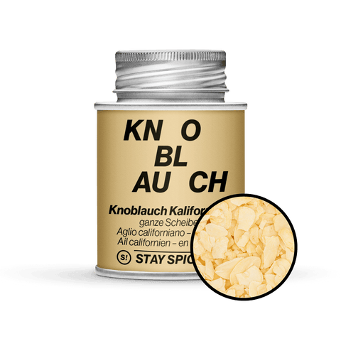 Knoblauchflocken Kalifornisch - ganze Scheiben - STAY SPICED ! - 50127xM