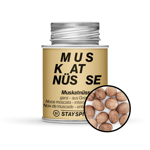 Muskatnüsse hell ganz - 80/85 - Grenada - STAY SPICED ! - 50147xM
