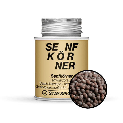 Senfkörner schwarzbraun, ganz - STAY SPICED ! - 50180xM