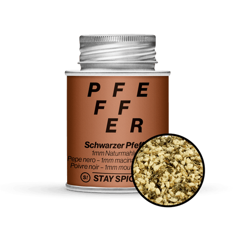 Pfeffer schwarz 1mm Naturmahlung - STAY SPICED ! - 52103xM