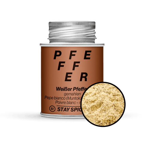 Pfeffer weiß (Muntok) gemahlen - STAY SPICED ! - 52107xM