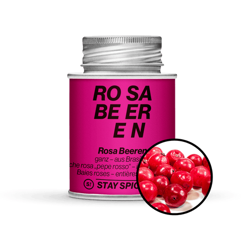 Rosa Beeren " Roter Pfeffer" ganz - STAY SPICED ! - 52108xM