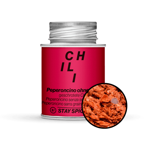 Chili / Peperoncino rot mild geschrotet ohne Saat - STAY SPICED ! - 56011xM