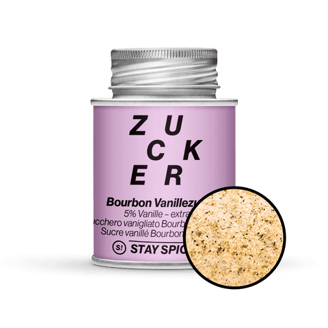 Vanillezucker 5% Bourbonvanille, Backzucker, extra-fein - STAY SPICED ! - 58102xM