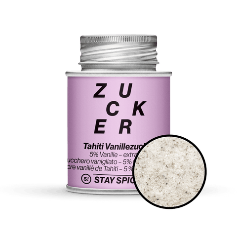 Vanillezucker 5% Tahiti Vanille, Backzucker, extra-fein - STAY SPICED ! - 58104xM