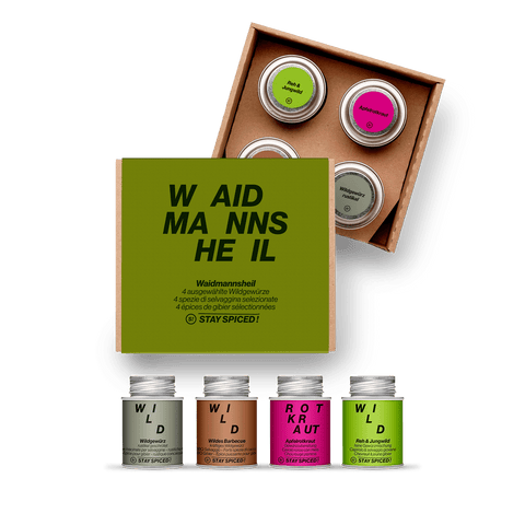 WAIDMANNSHEIL | Gewürze Set | 4er Geschenkbox - STAY SPICED ! - 59021x