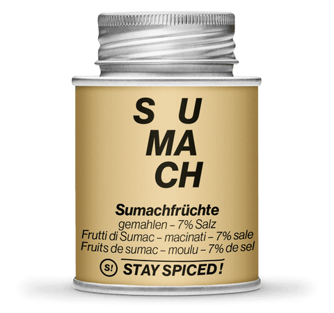 Sumachfrüchte - Sumach Türkisch - 7% Salz - STAY SPICED ! - 50189xM