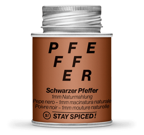 Pfeffer schwarz 1mm Naturmahlung - STAY SPICED ! - 52103xM