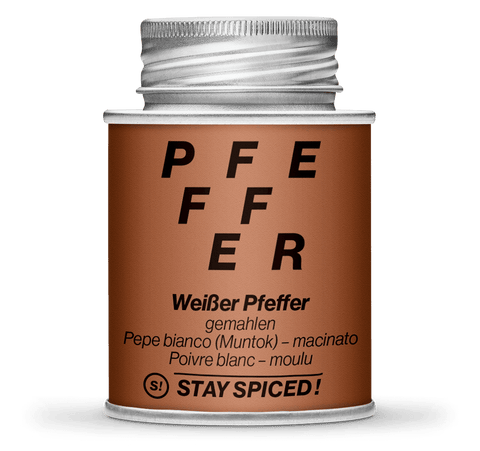 Pfeffer weiß (Muntok) gemahlen - STAY SPICED ! - 52107xM