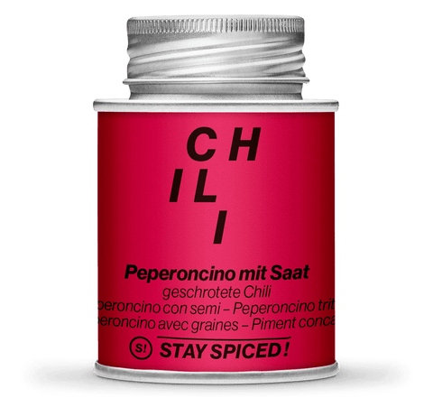Chili / Peperoncino rot geschrotet mit Saat - STAY SPICED ! - 56010xM