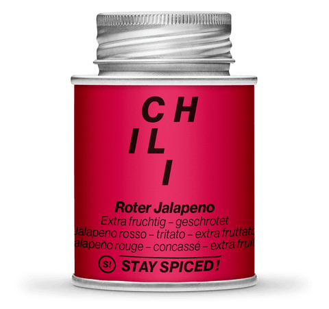 Jalapeno Chili, rot geschrotet 3mm - Extra Fruchtig!, - STAY SPICED ! - 56022xM