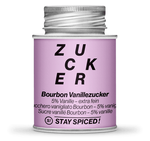 Vanillezucker 5% Bourbonvanille, Backzucker, extra-fein - STAY SPICED ! - 58102xM
