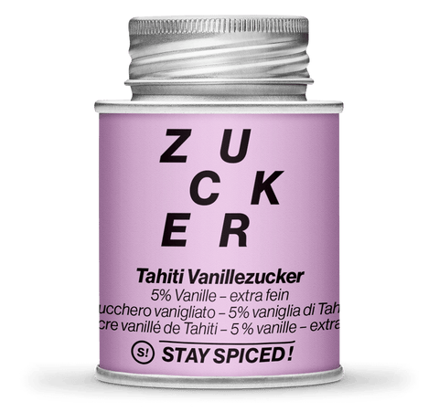 Vanillezucker 5% Tahiti Vanille, Backzucker, extra-fein - STAY SPICED ! - 58104xM