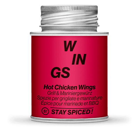 Hot Chicken Wings - Grill & Mariniergewürz - STAY SPICED ! - 62010xM