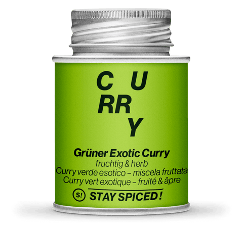 Grüner "Exotic" Curry, fruchtige Mischung - STAY SPICED ! - 64004xM