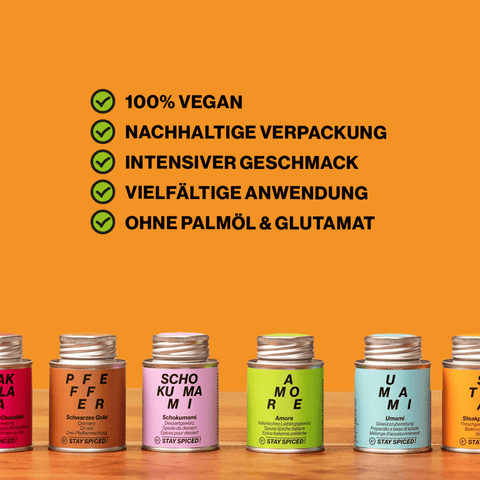 GRILL | Gewürze Kennenlern-Set | 6 Mikro-Gewürzdosen - STAY SPICED ! - 59056x