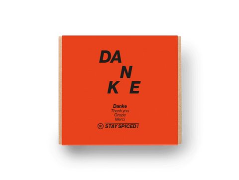 Banderole "DANKE" für 2er/3er/4er Geschenkbox - LOSE - STAY SPICED ! - 90050x