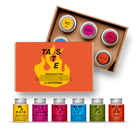 ALL AMERICAN TASTE | Gewürze Set | 6er Geschenkbox - STAY SPICED ! - 59060x