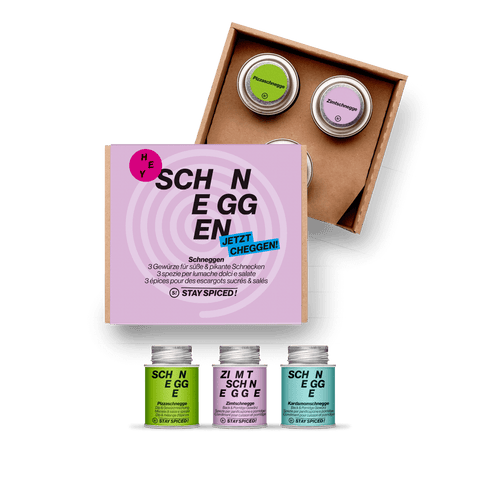 SCHNEGGEN | Gewürze Set | 3er Geschenkbox - STAY SPICED ! - 59061x