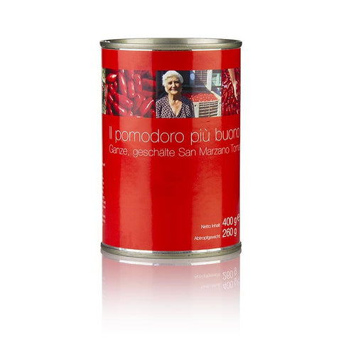 San Marzano Tomaten, ganz, rot, geschält, Kampanien, Italien, 400 g - STAY SPICED ! - 919904