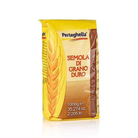 Hartweizengrieß - Semola di Grano Duro, für glatte Nudeln u. Gnocci, 1 kg - STAY SPICED ! - 943445