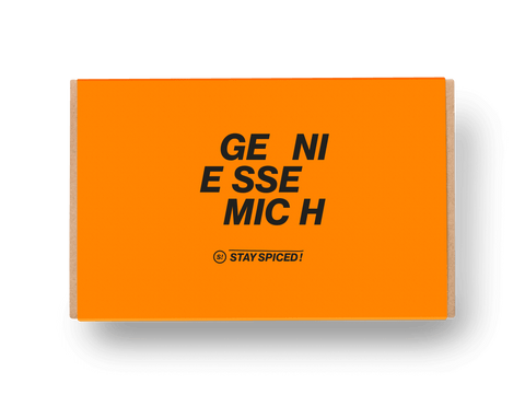 Banderole "GENIESSE MICH" für 6er Geschenkbox - LOSE - STAY SPICED ! - 90060x