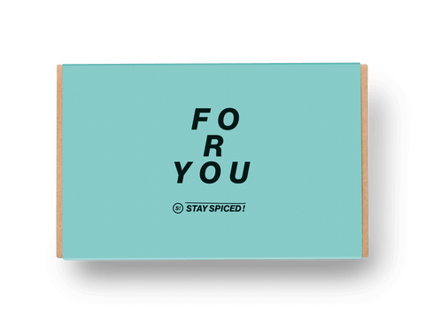 Perfekt verpackt: Banderole "FOR YOU" - 100% nachhaltig für 6er Geschenkbox - STAY SPICED ! - 90085x