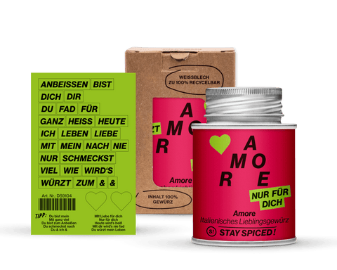 S! Sonderedition LOVE AMORE RED| Gewürze Set | 1er Geschenkbox - STAY SPICED ! - 59064x