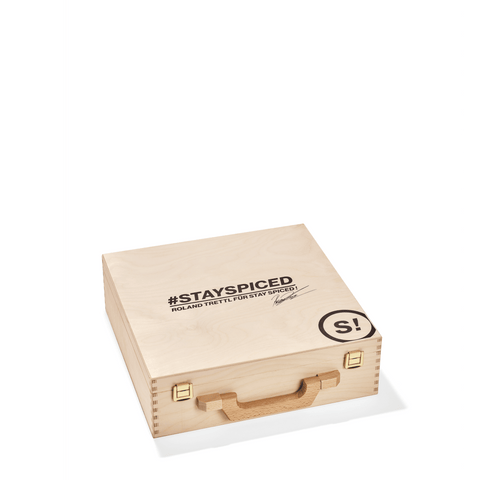 Roland Trettl DELUXE | Gewürze Set | 25er Holzkiste - STAY SPICED ! - 90007x