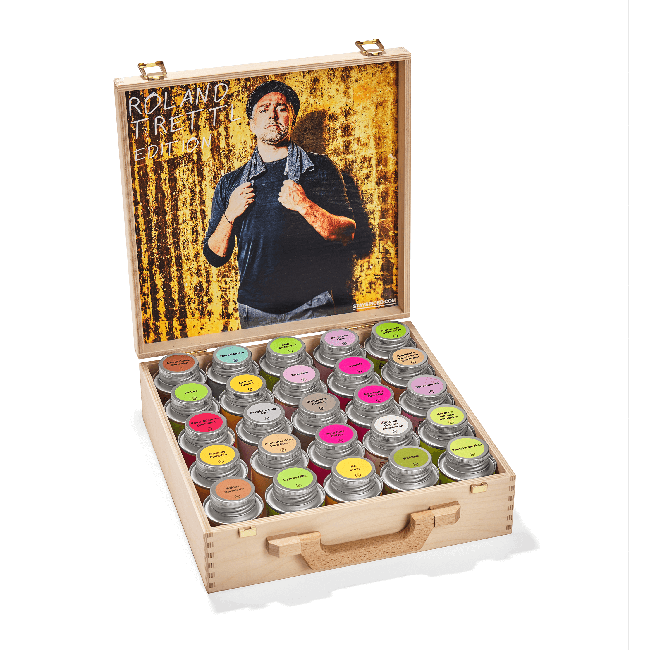 Roland Trettl 25-piece spice case | STAY SPICED! Gift set with
