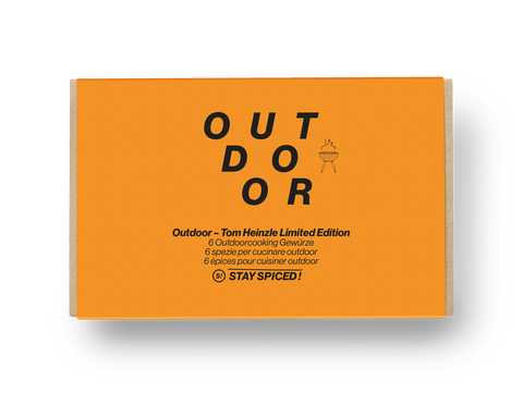Tom Heinzle OUTDOOR | Gewürze Set | 6er Geschenkbox - STAY SPICED ! - 59032x