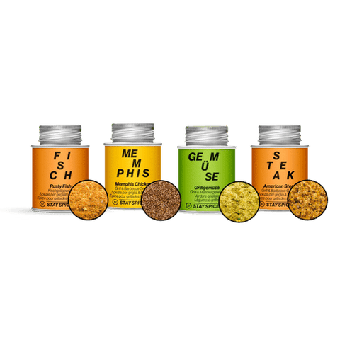 GRILL STARTER | Gewürze BUNDLE | 4 Gewürze im Vorteilsset - STAY SPICED ! - 59528x