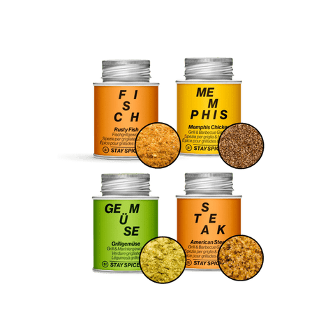 GRILL STARTER | Gewürze BUNDLE | 4 Gewürze im Vorteilsset - STAY SPICED ! - 59528x