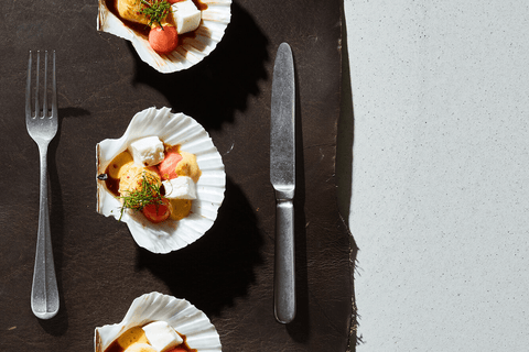 Jacobsmuscheln mit spicy Chakalaka-Mayo - STAY SPICED !