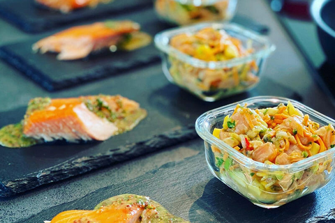 Ceviche vom Lachs Zweierlei