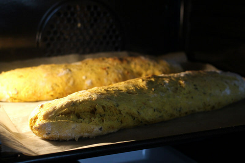 Herbstliches Kürbisbaguette