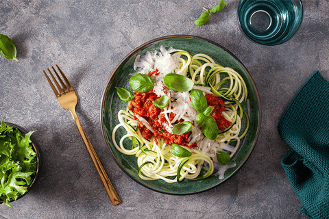 Sautierte Bruschetta-Zoodles