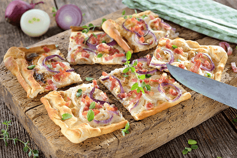 Flammkuchenteig mit tollen Belagsideen