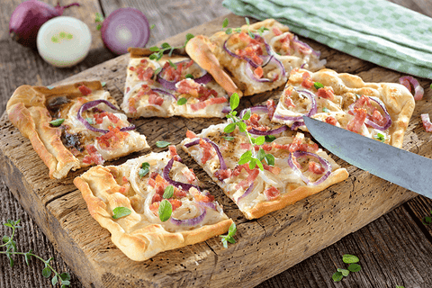 Flammkuchenteig mit tollen Belagsideen