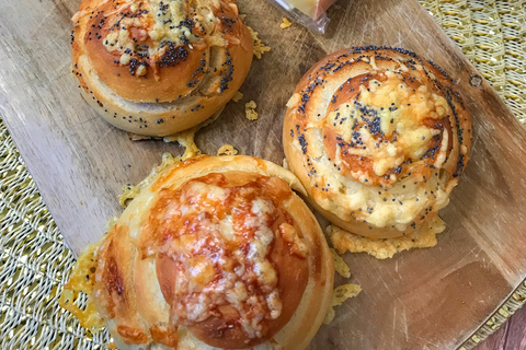 Käse-Schnecken Brötchen